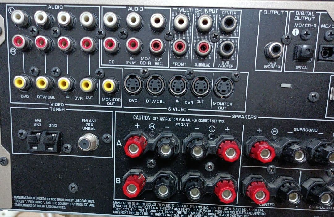 YAMAHA DSP-AX459 DSP AVアンプ ゴールド色