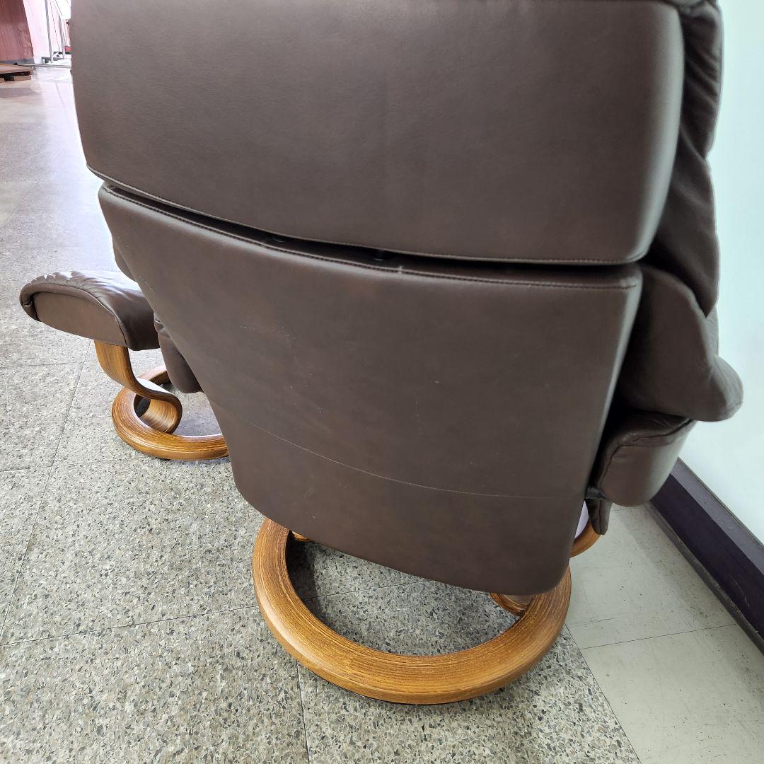 EKORNES ストレスレスチェア ブラウン ノルウェー産 オットマン付き