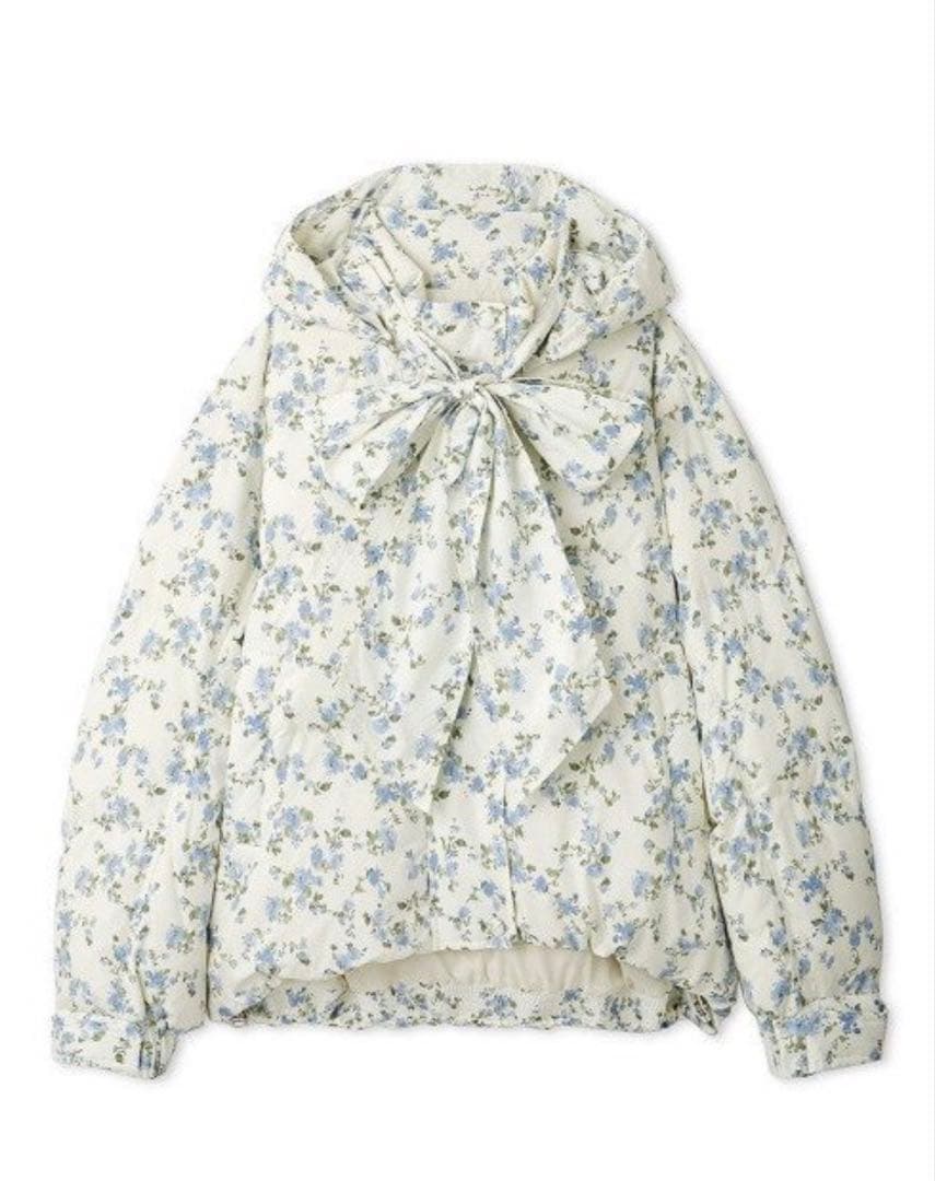 Recycleリボンダウンジャケット