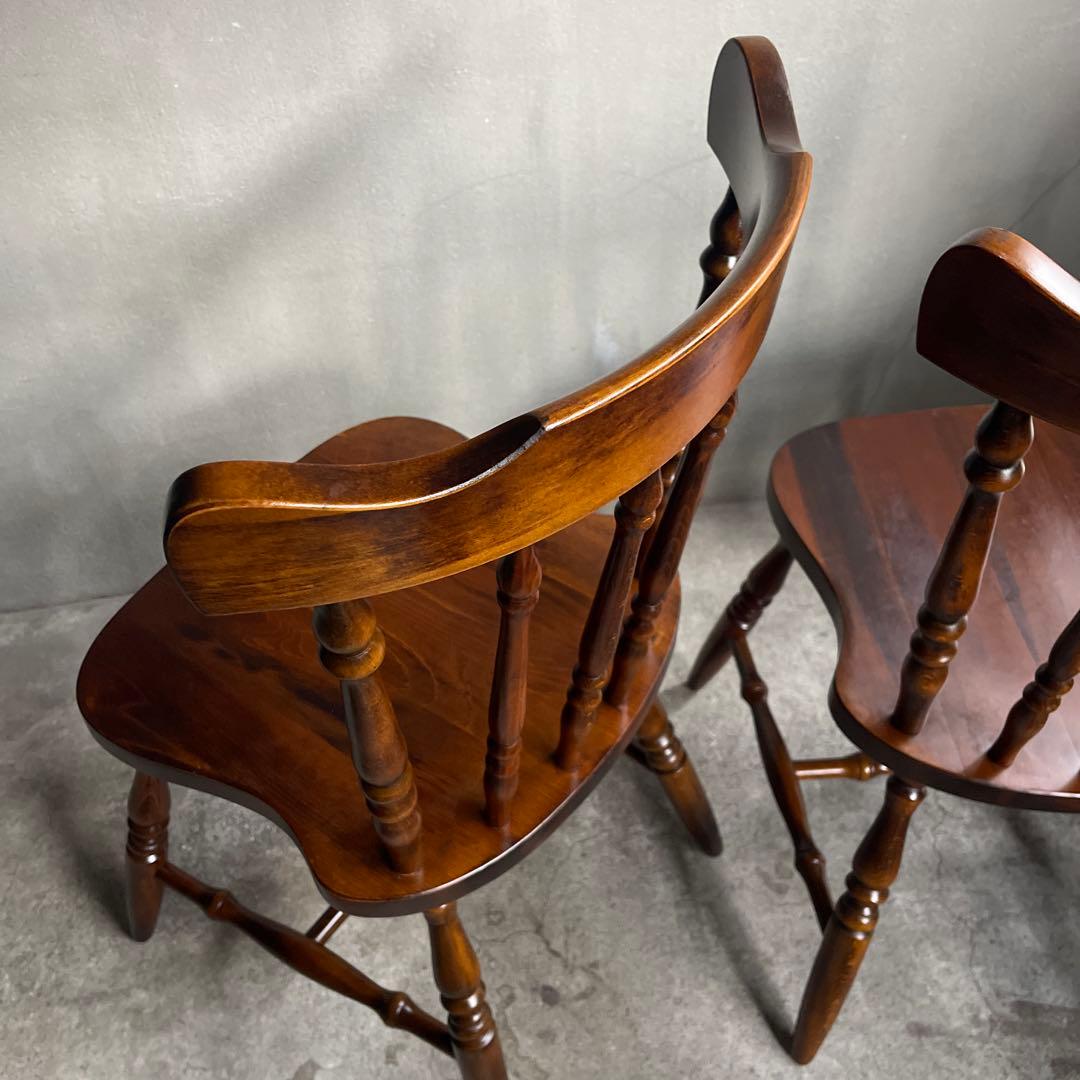 飛騨家具　ウィンザーチェア　2脚セット