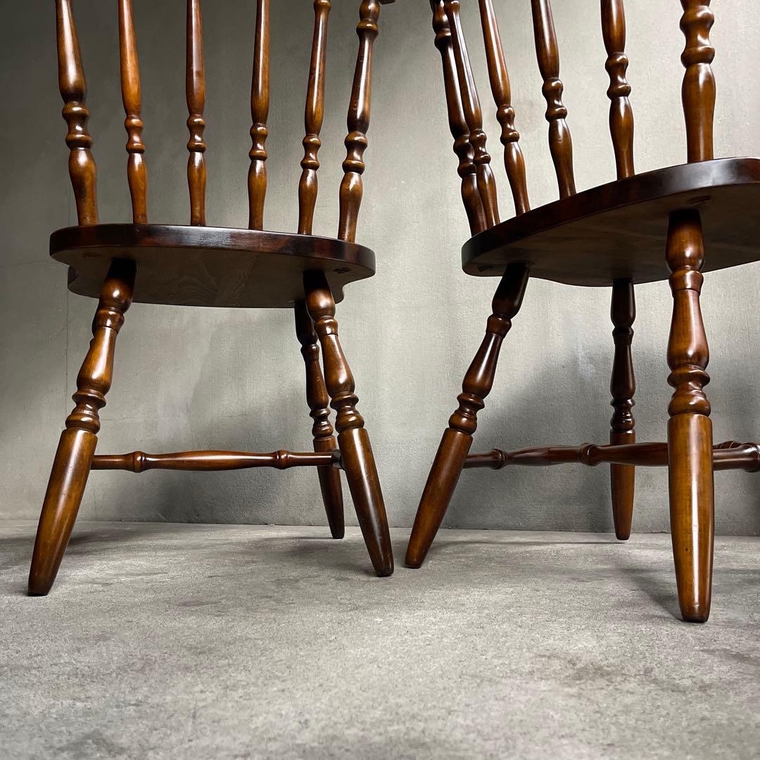 飛騨家具　ウィンザーチェア　2脚セット