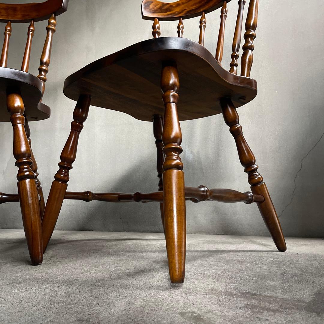 飛騨家具　ウィンザーチェア　2脚セット