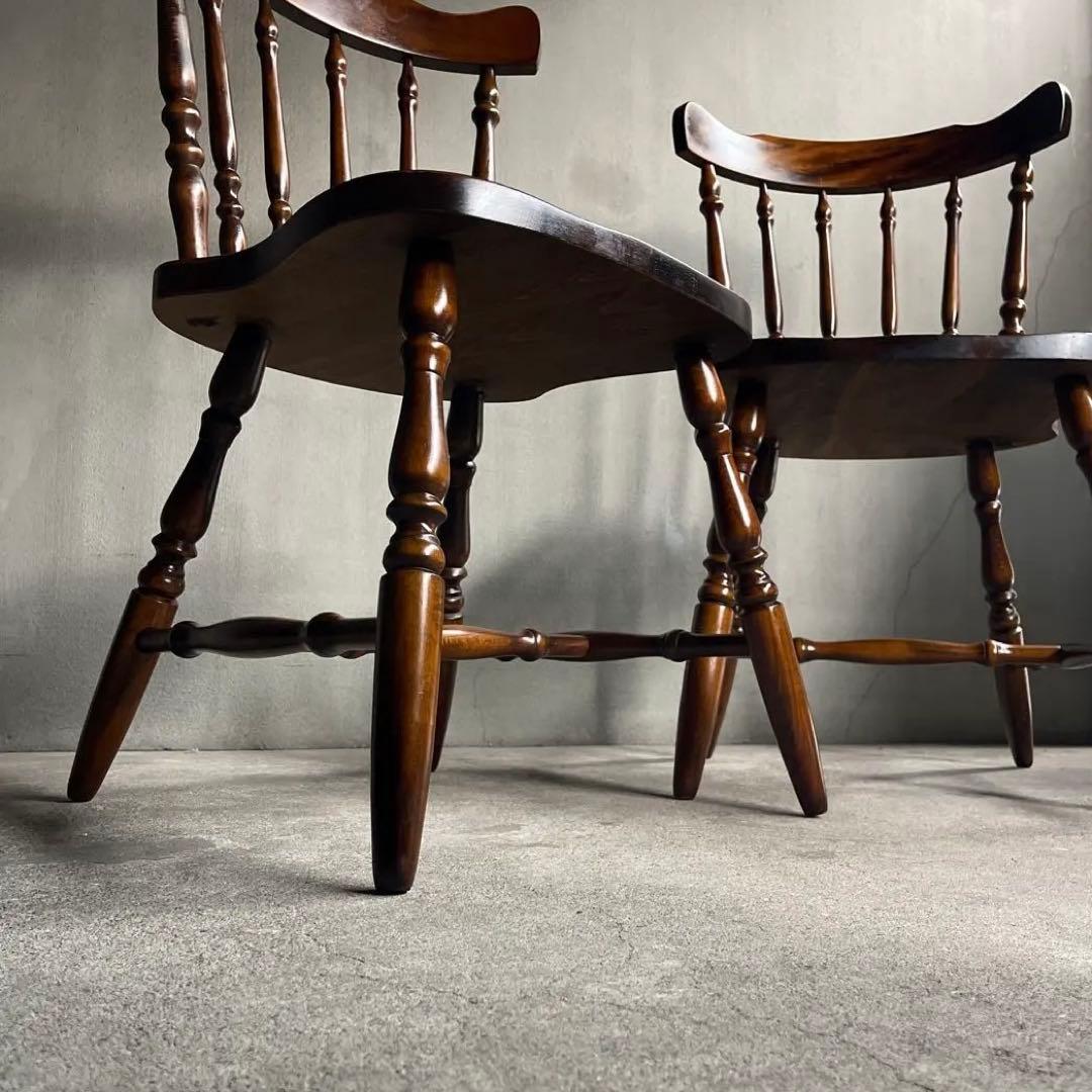 飛騨家具　ウィンザーチェア　2脚セット