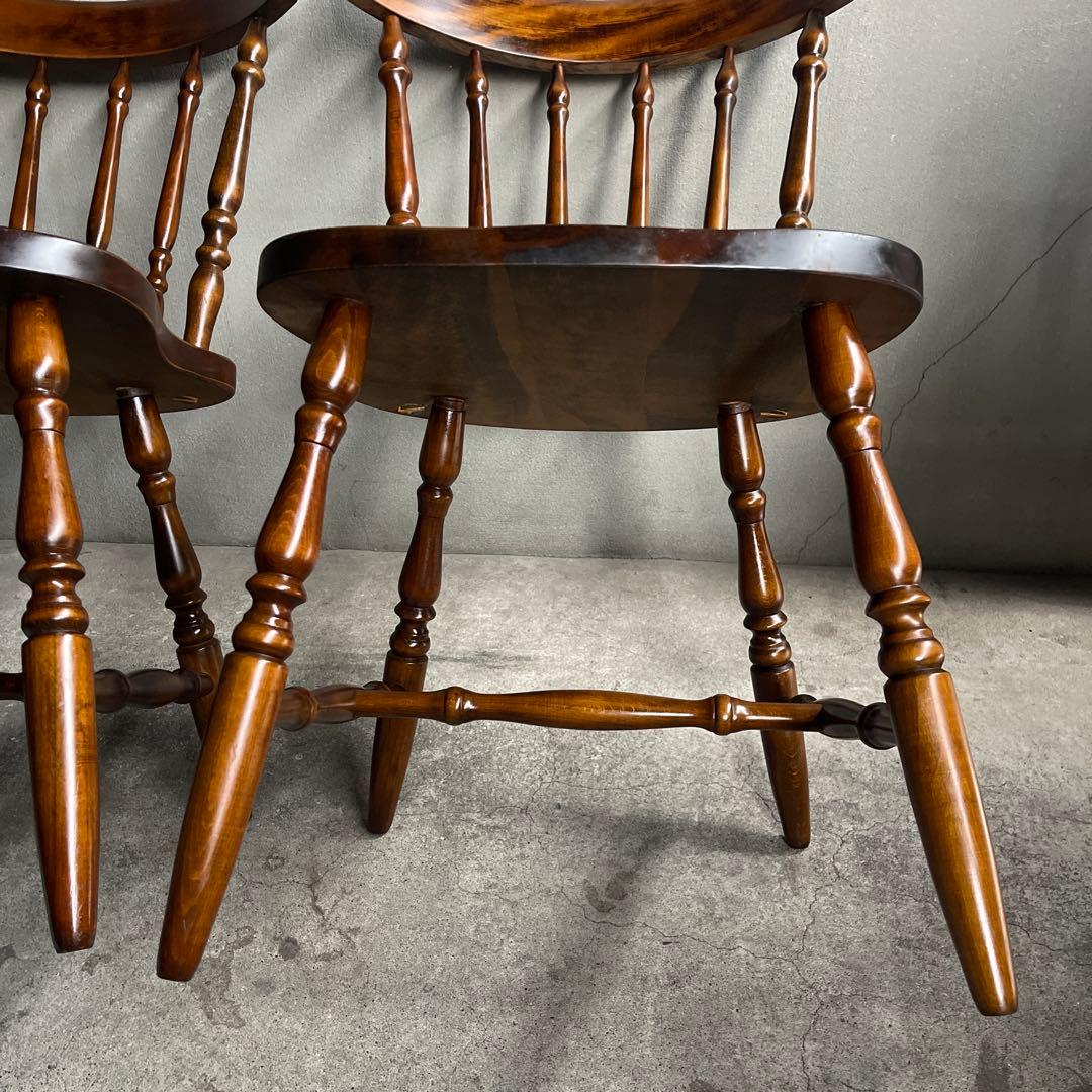 飛騨家具　ウィンザーチェア　2脚セット