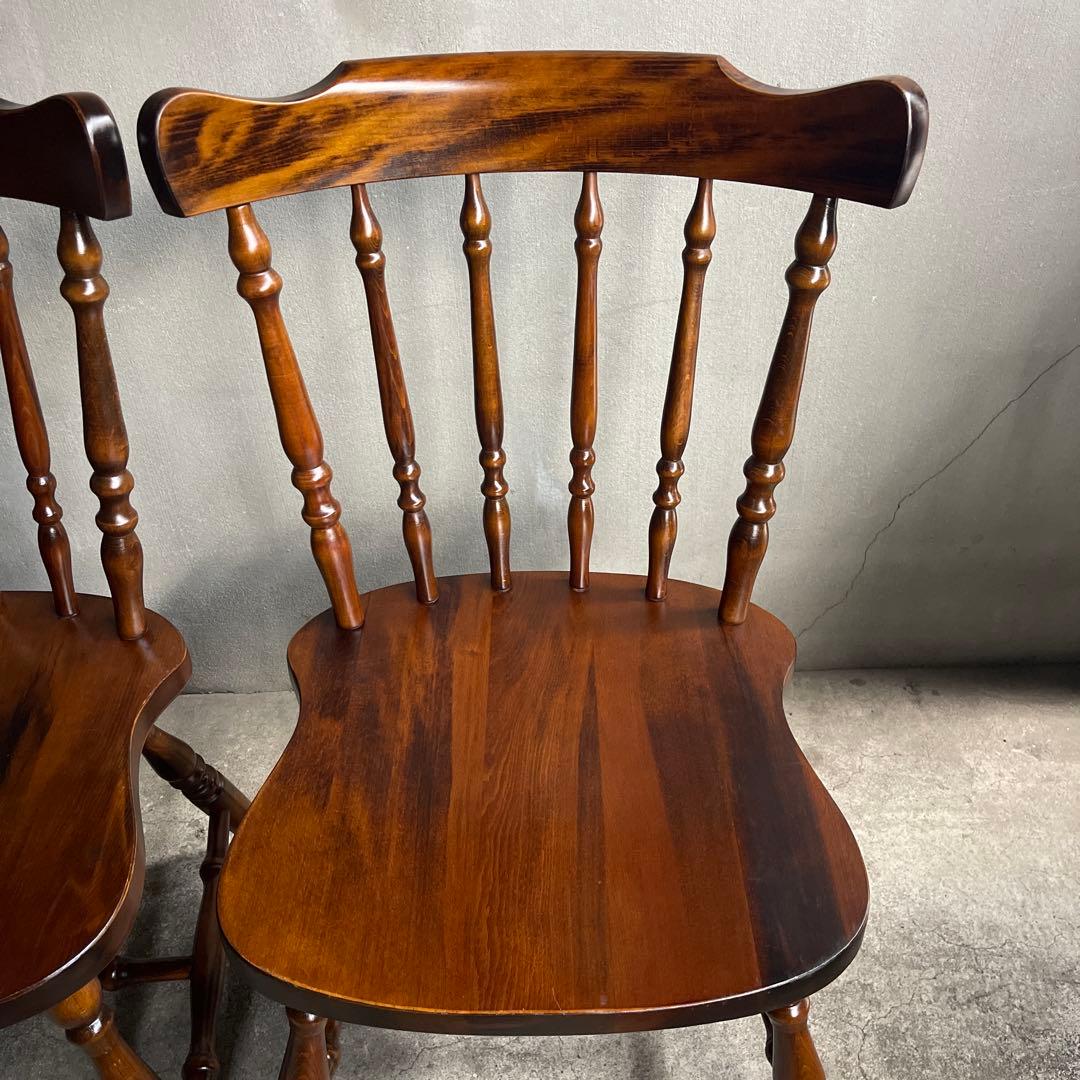 飛騨家具　ウィンザーチェア　2脚セット