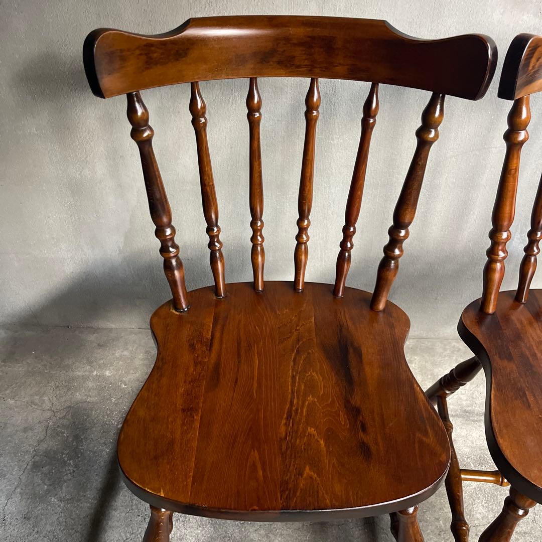 飛騨家具　ウィンザーチェア　2脚セット