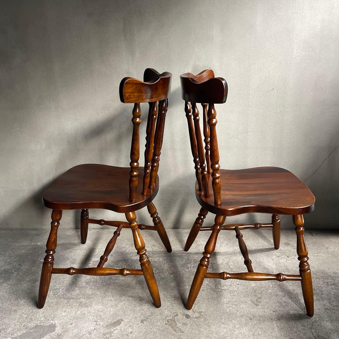 飛騨家具　ウィンザーチェア　2脚セット