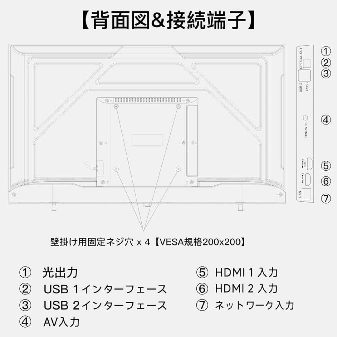 全国送料込❣️未使用品FPD40V型チューナーレステレビネット動画アプリ多数視聴可