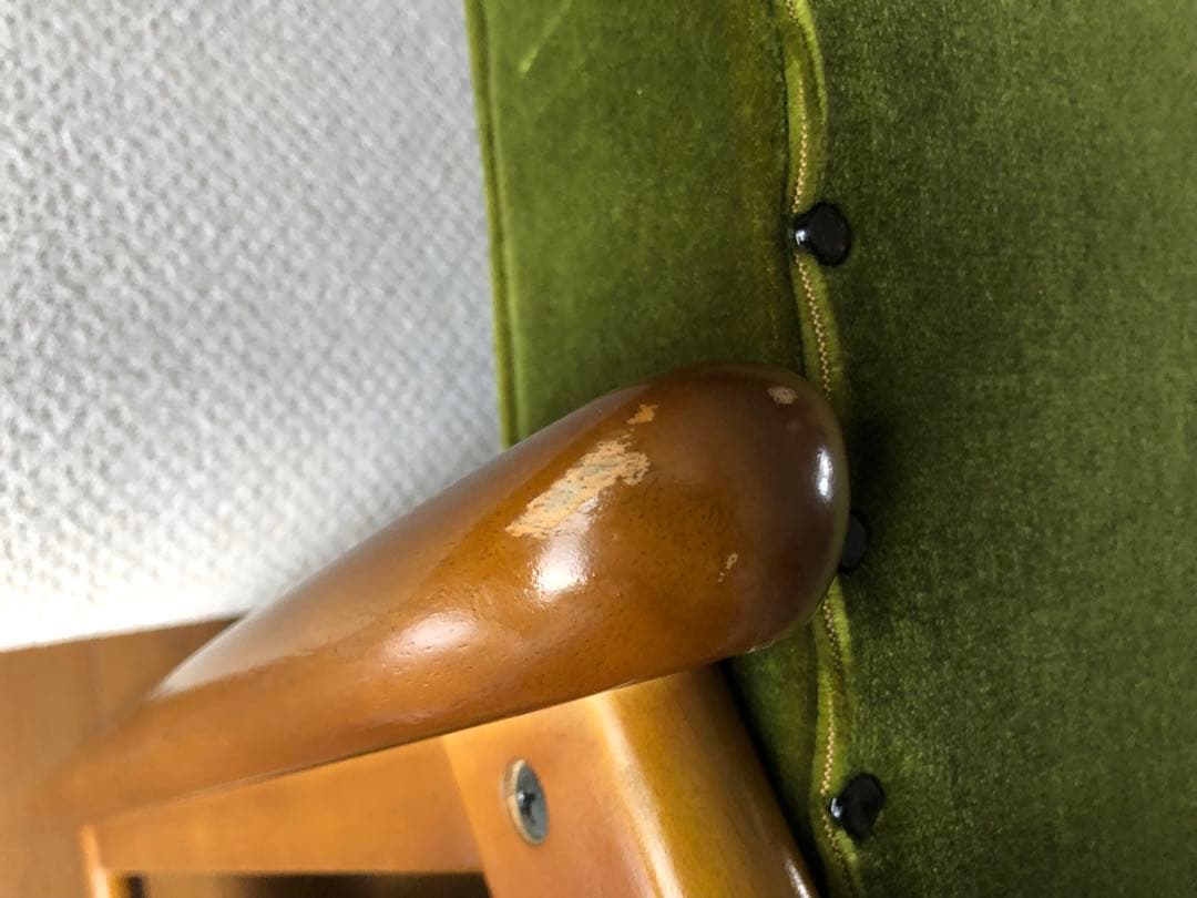 カリモク60 二人がけソファ グリーン