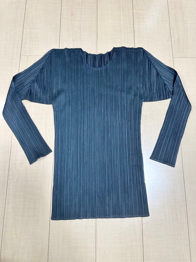 issey miyakeプリーツプリーズトップス  長袖 M