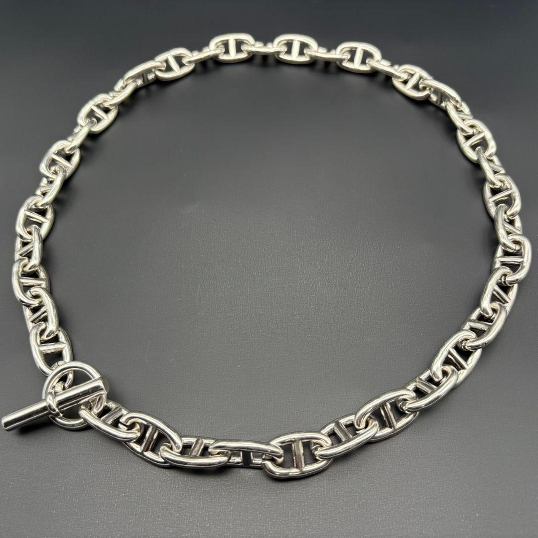 ヴィンテージ シェーヌ シルバー 925 刻印 アンカー チェーン 兼用