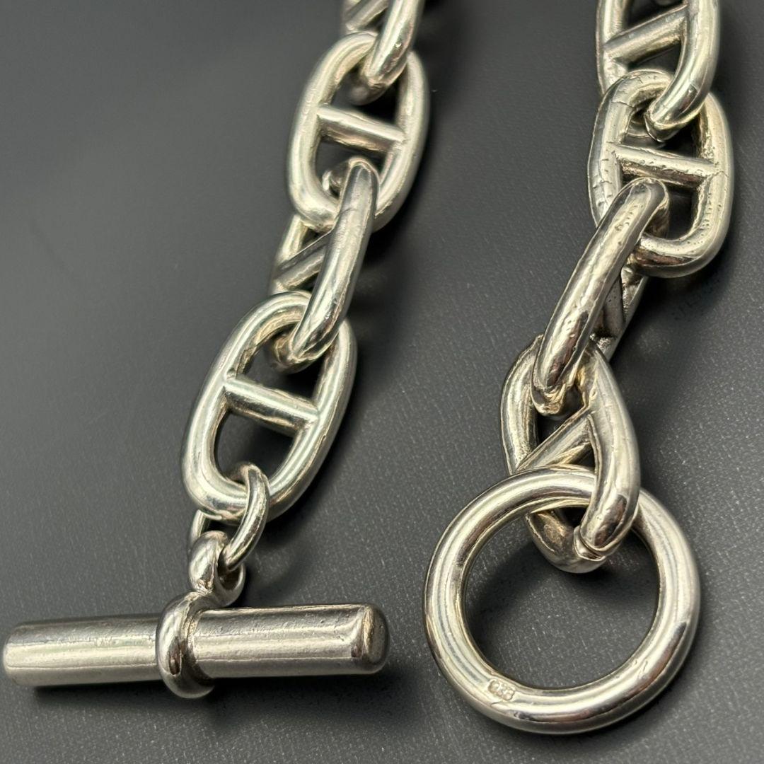 ヴィンテージ シェーヌ シルバー 925 刻印 アンカー チェーン 兼用