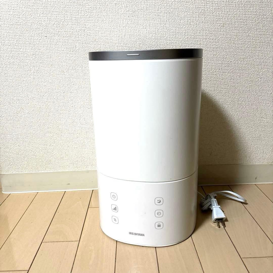 【美品】　アイリスオーヤマ　ハイブリッド　加湿器　ホワイト　白　ハイブリッド式