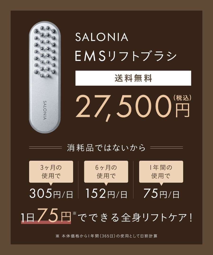 ★新品未使用★サロニアEMSリフトブラシ
