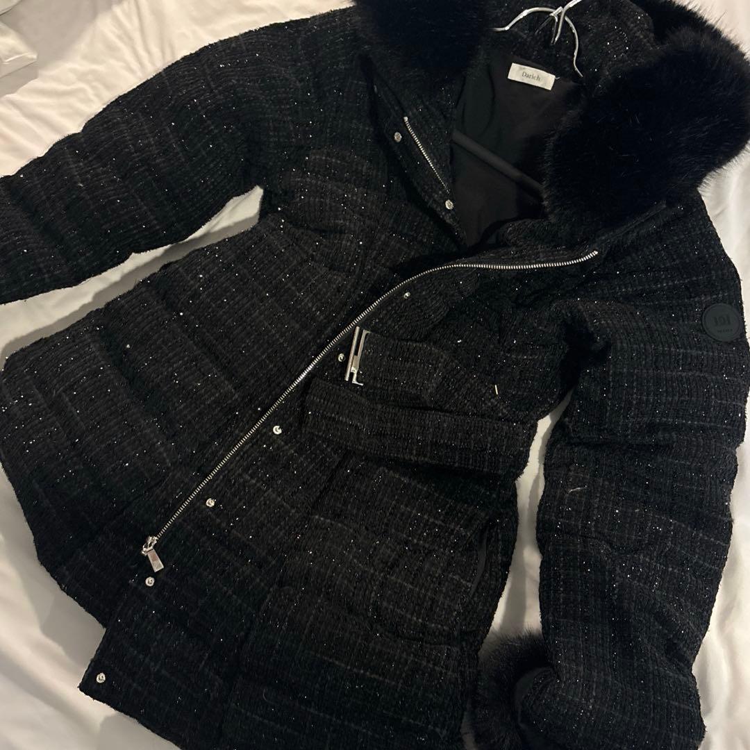 darich レディミディツイードダウンコート M