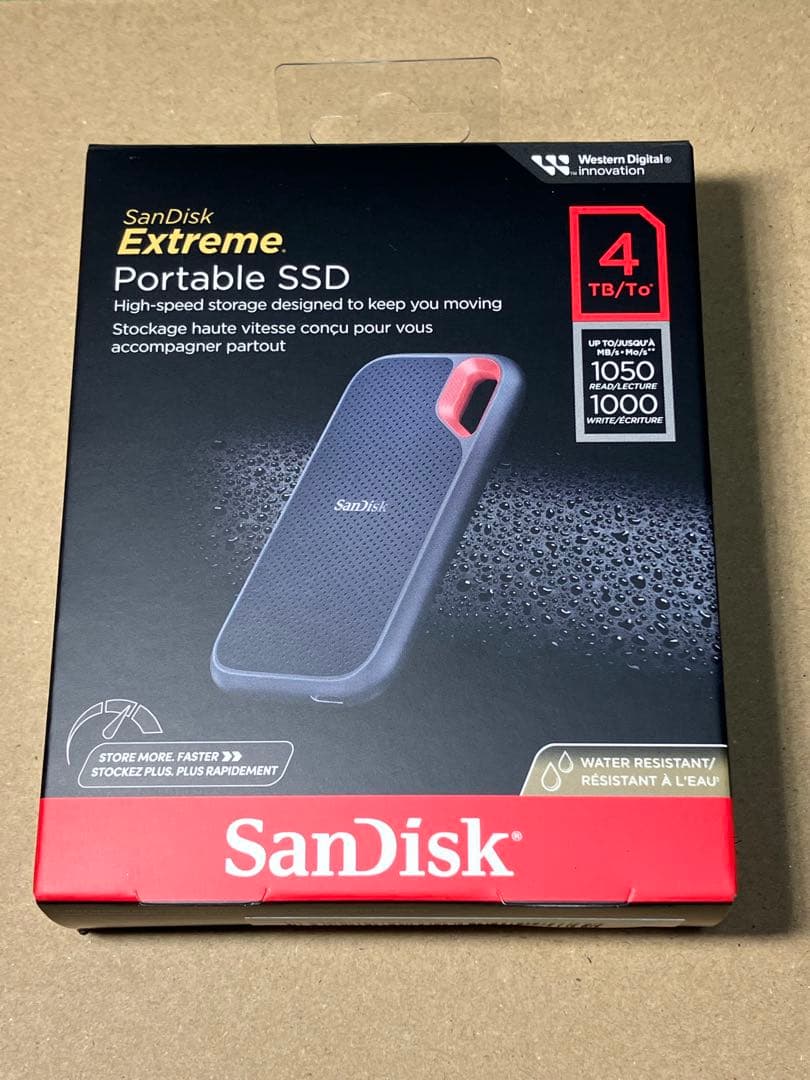 2025年製 サンディスク 4TB ポータブルSSD SDSSDE61-4T00