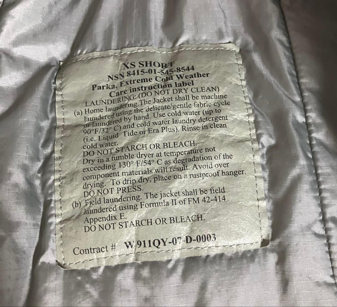希少 XS-S ワイルドシングス 米軍実物 ECWCS LEVEL7 ジャケット