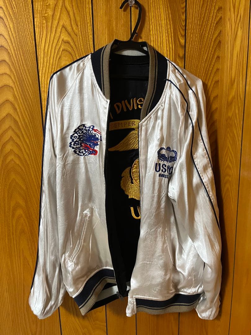 D*K様 USMC刺繍スカジャン 黒白