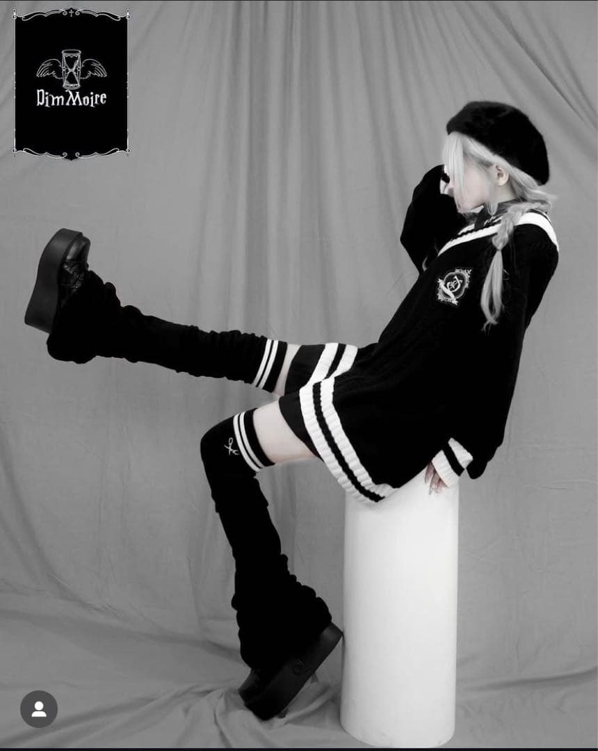 DimMoire 黒 ニーハイ レッグウォーマー