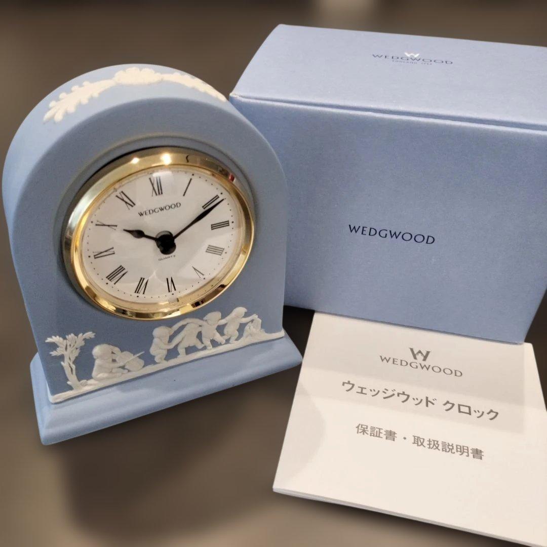 新品未使用!　 ペールブルー 置時計