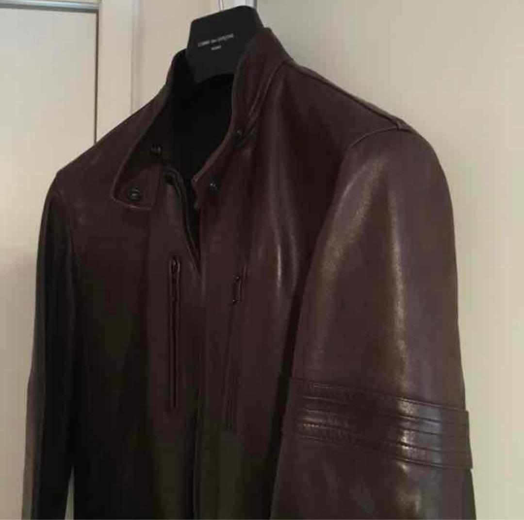 A.P.C. ライダース 革ジャン 茶色 Lサイズ