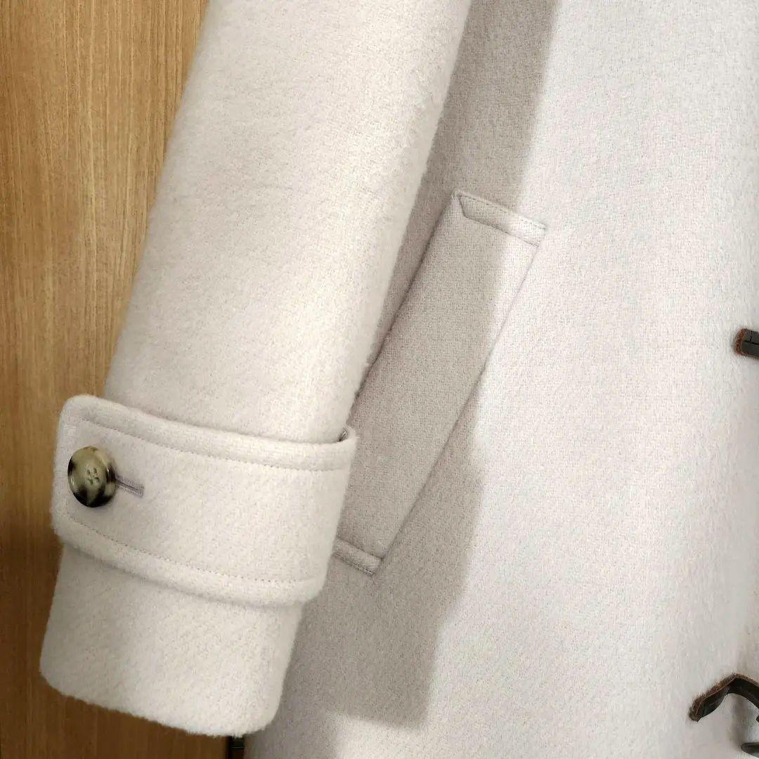 LOUNIE ロングダッフルコート フード付き　ピンクベージュ38サイズ