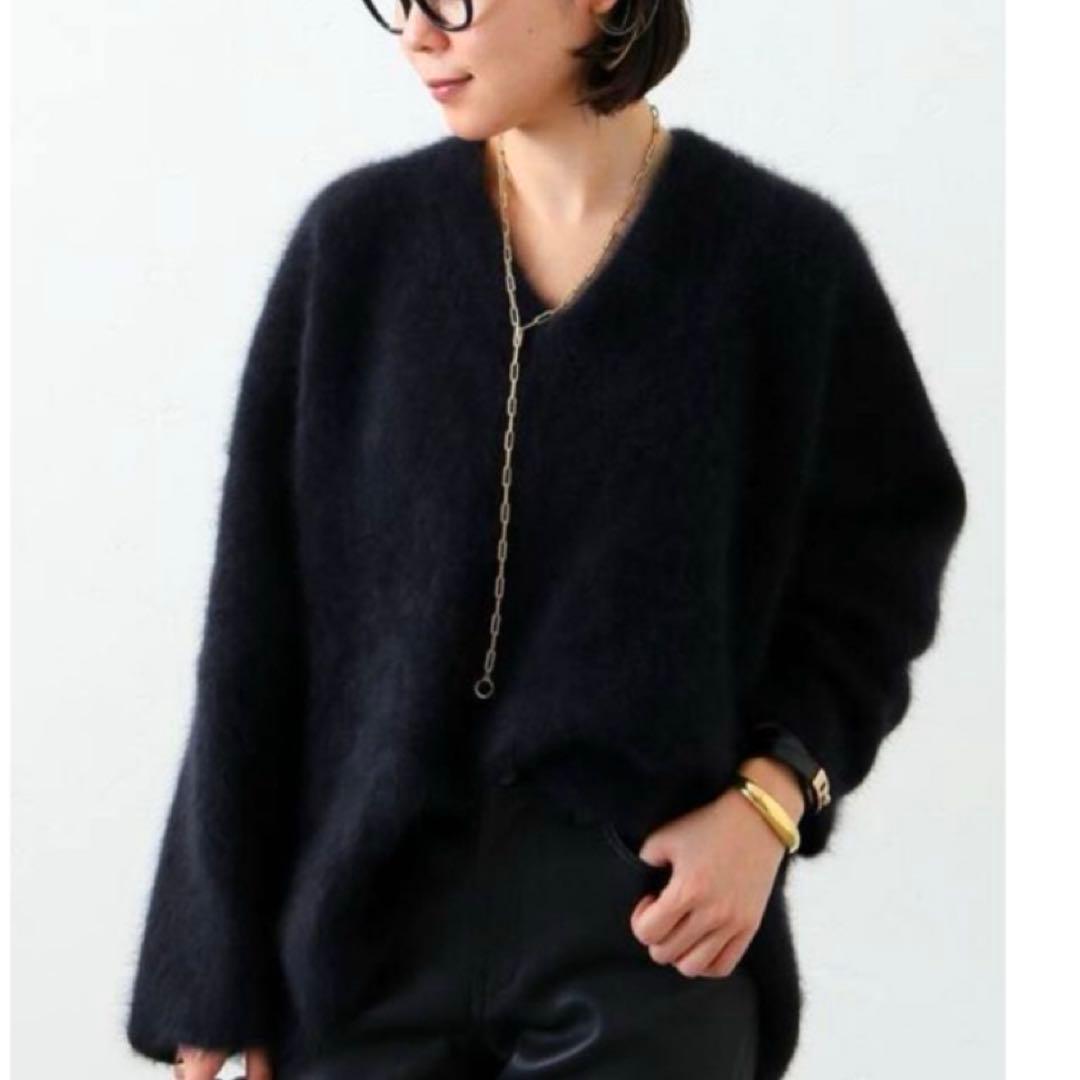 AP STUDIO SCENTOF Light FurVネックニット