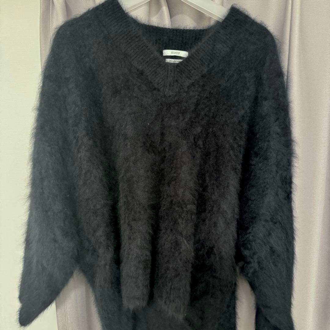 AP STUDIO SCENTOF Light FurVネックニット