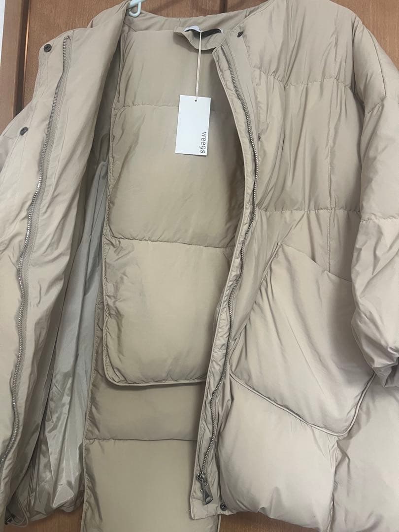wee9s ウィークス パーフェクト シルエット ダウン ベージュ