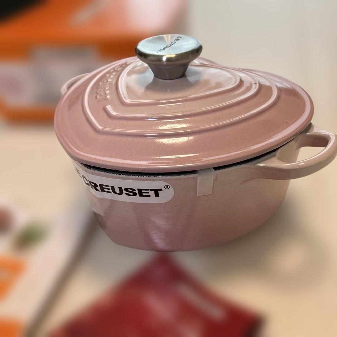 LE CREUSET ハート型 鍋 SHELL PINK 20センチ