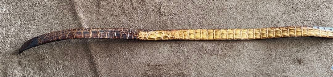 祖父譲り [希少/高級] クロコダイル ワニ革 レザーベルト CHAMPION