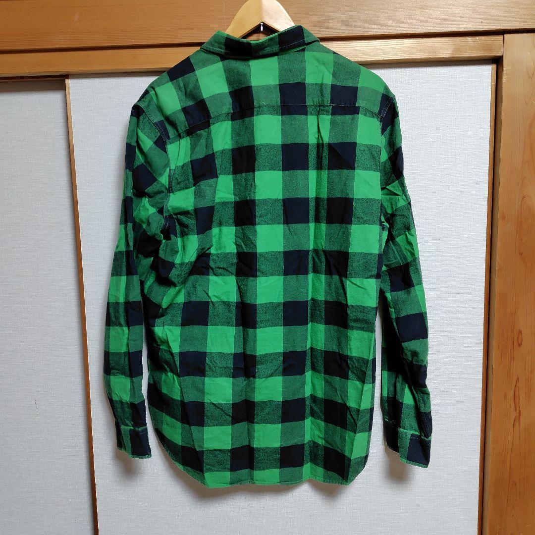 Supreme グリーンブラックチェックシャツ XL