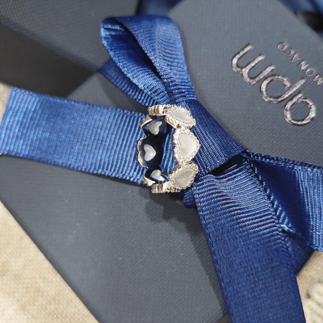 【 apm Monaco】925.ハート型リング.シルバー（指輪 .56）