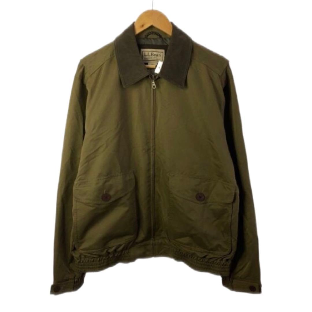 L.L.Bean スウィングトップ 襟レザー M カーキ