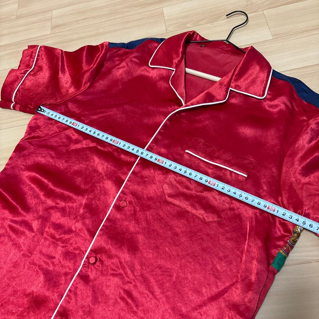 GUCCI マルチカラー　シルク半袖シャツ