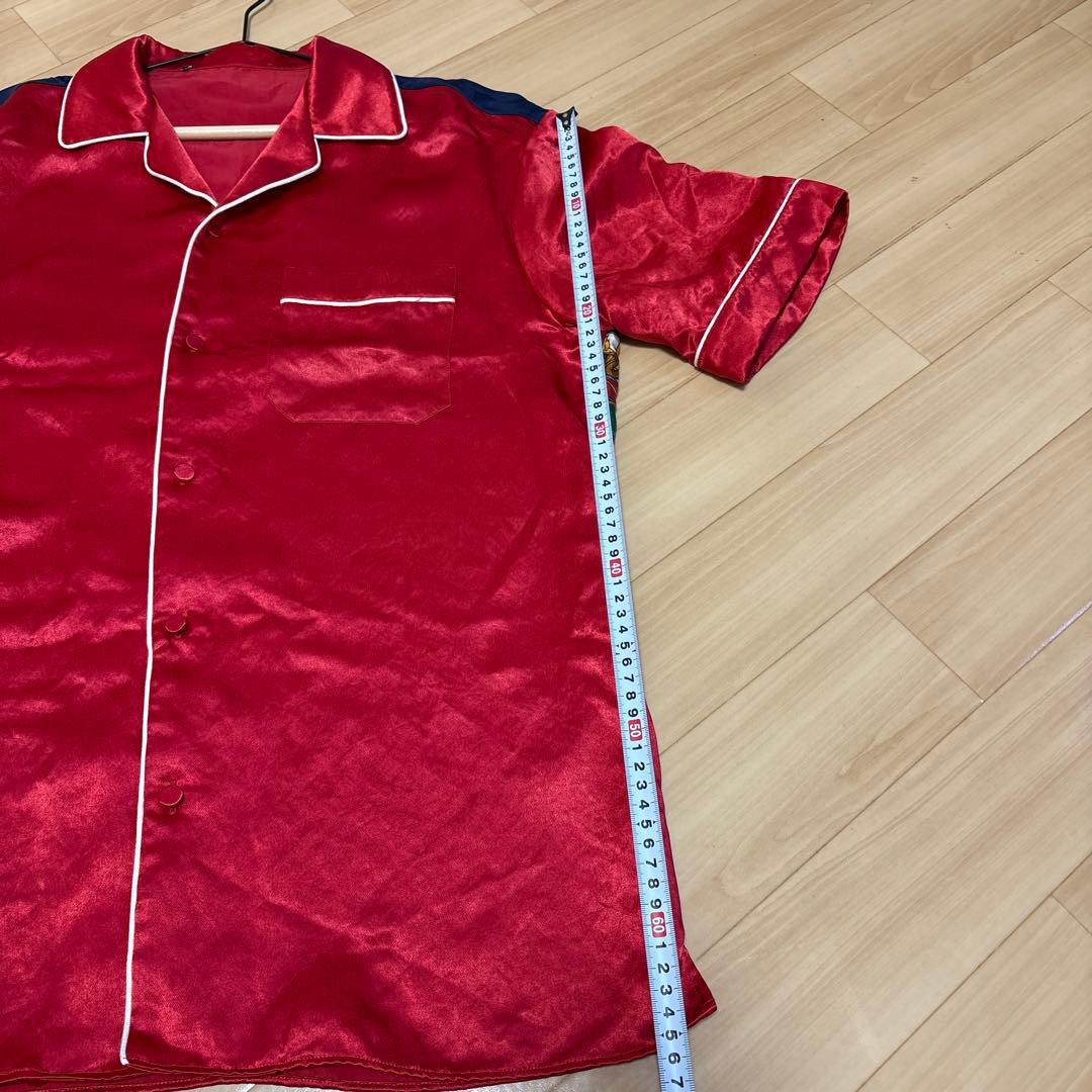 GUCCI マルチカラー　シルク半袖シャツ