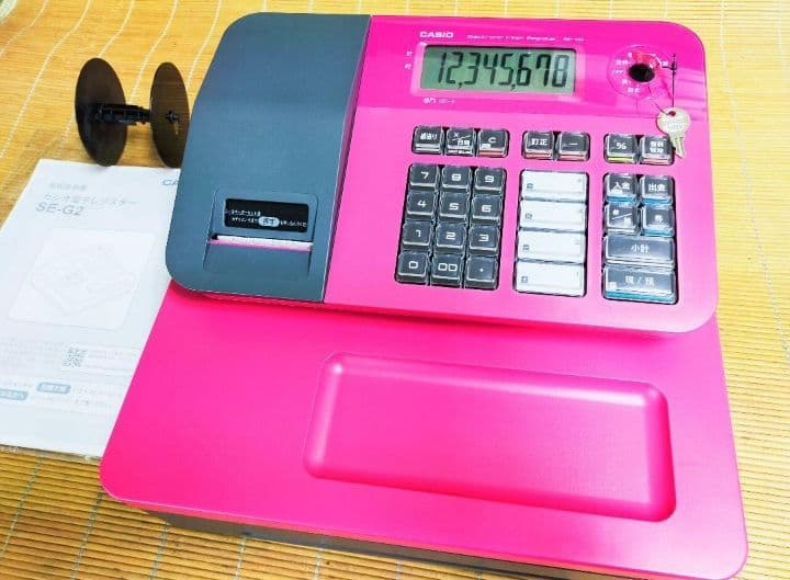 カシオレジスター　SE-G2　コンパクト　人気機種　感熱紙　036633