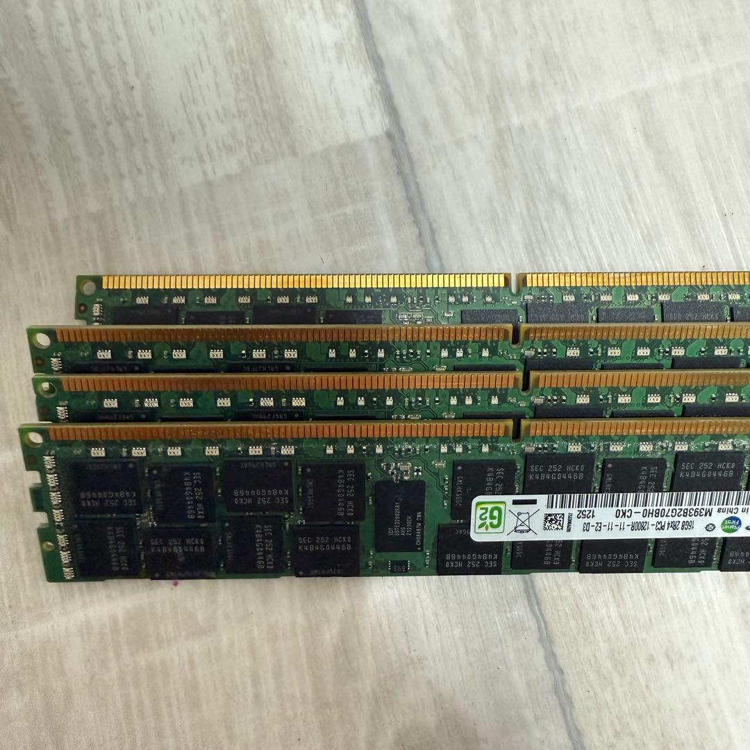 Samsung 16GB DDR3 メモリー PC3-12800 4枚セード