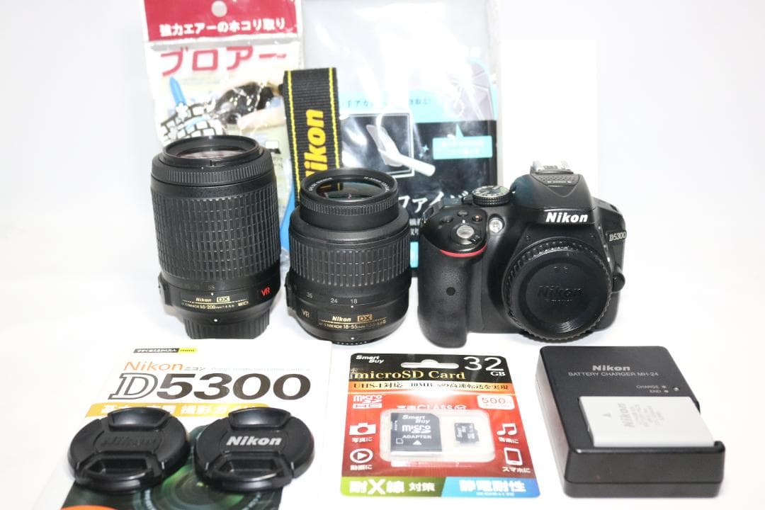 ⭐人気品 ダブルレンズセット Nikon D5300 ⭐高機能 初心者 一眼レフ