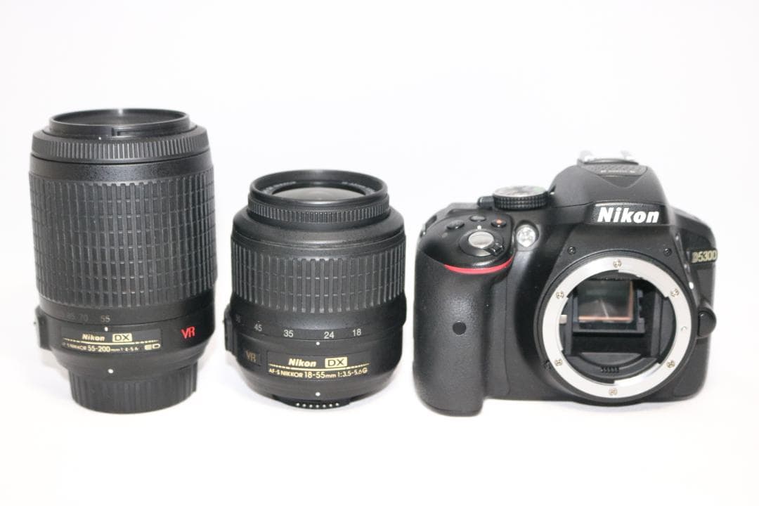 ⭐人気品 ダブルレンズセット Nikon D5300 ⭐高機能 初心者 一眼レフ