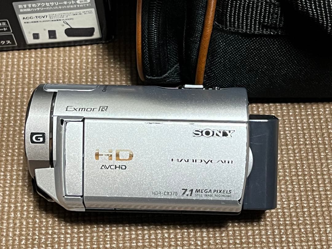 SONY HDR-CX370 コンバージョンレンズ、ガンマイク、バッテリー×2付