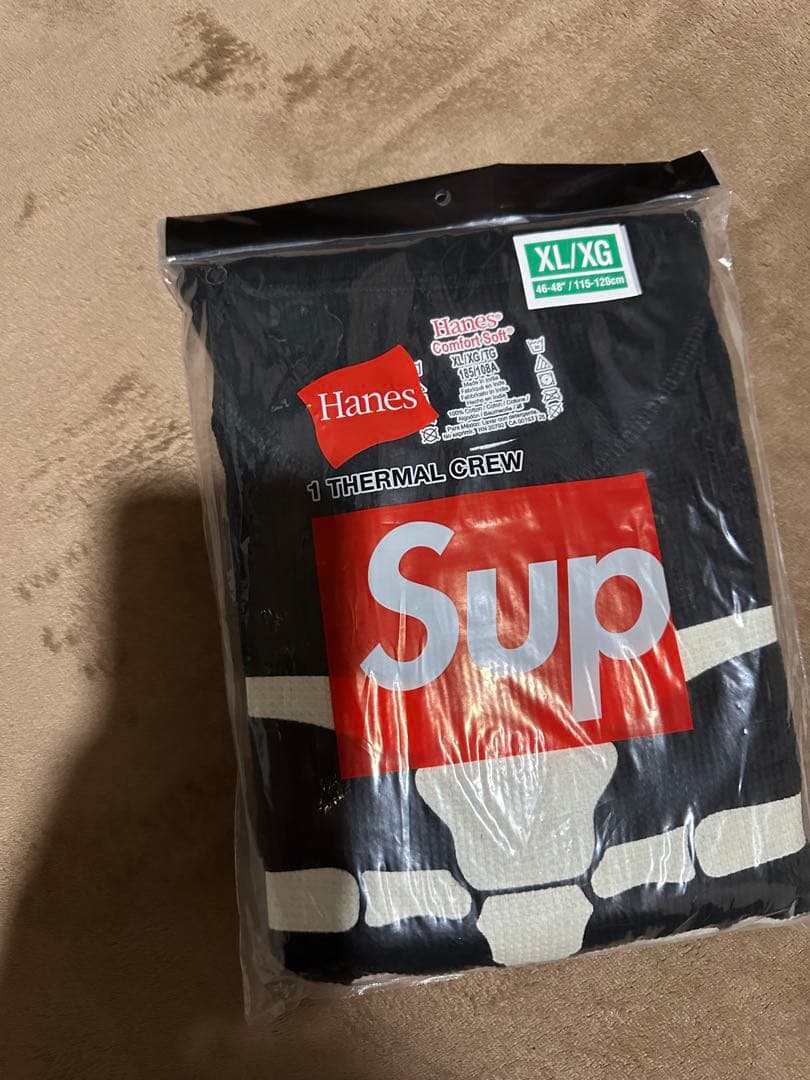 トップス Supreme Hanes Bones Thermal Crew