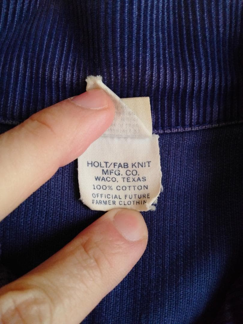ビンテージ60年代FFA両面刺繍ワッペンコーデュロイJKTジッパーTALON36
