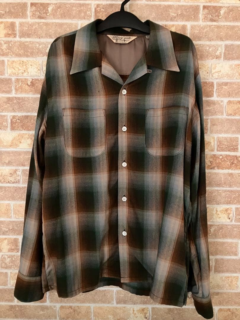 JERADO Starry gate オンブレチェック　レーヨンシャツ