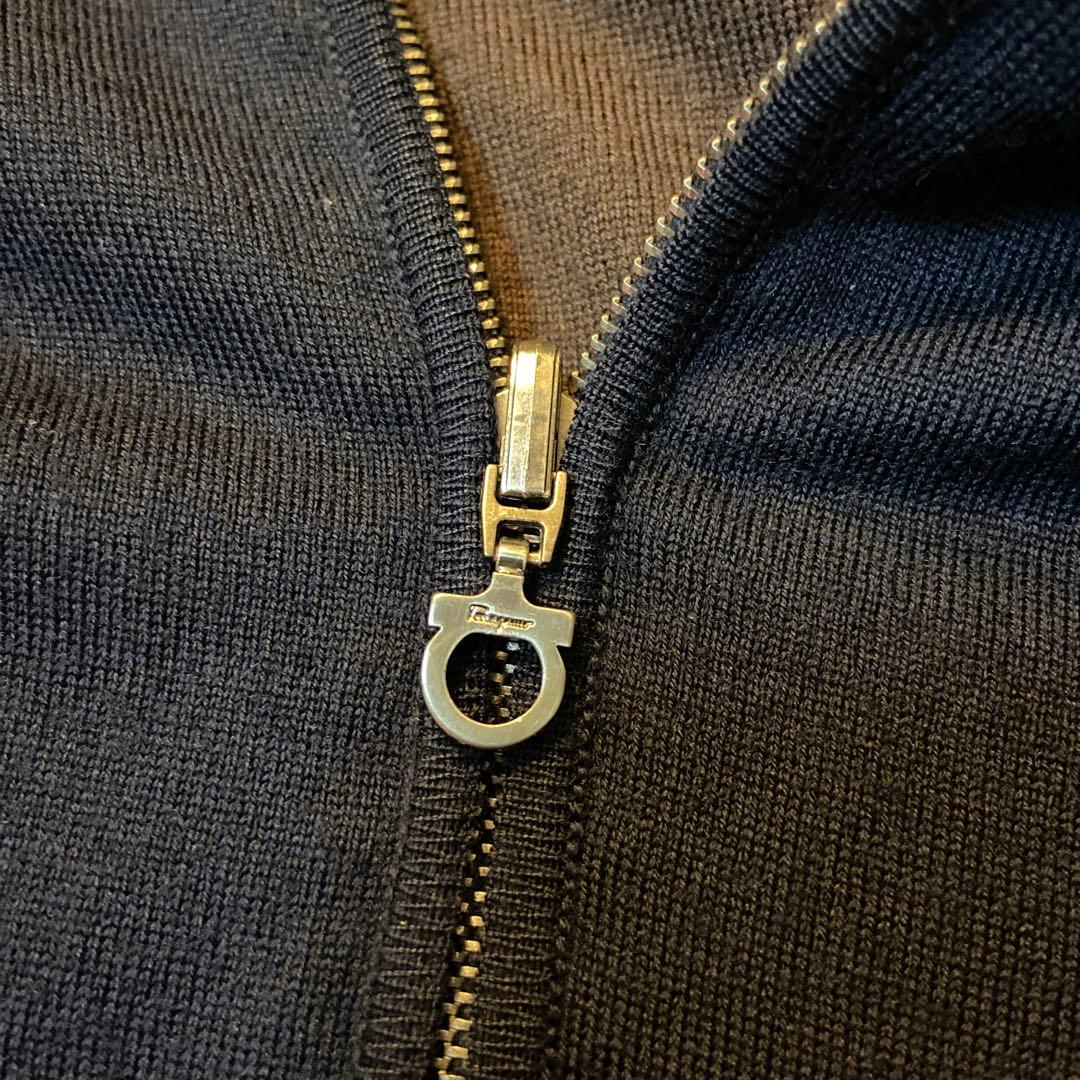 Ferragamo フェラガモ　リバーシブルジップアップ セーター