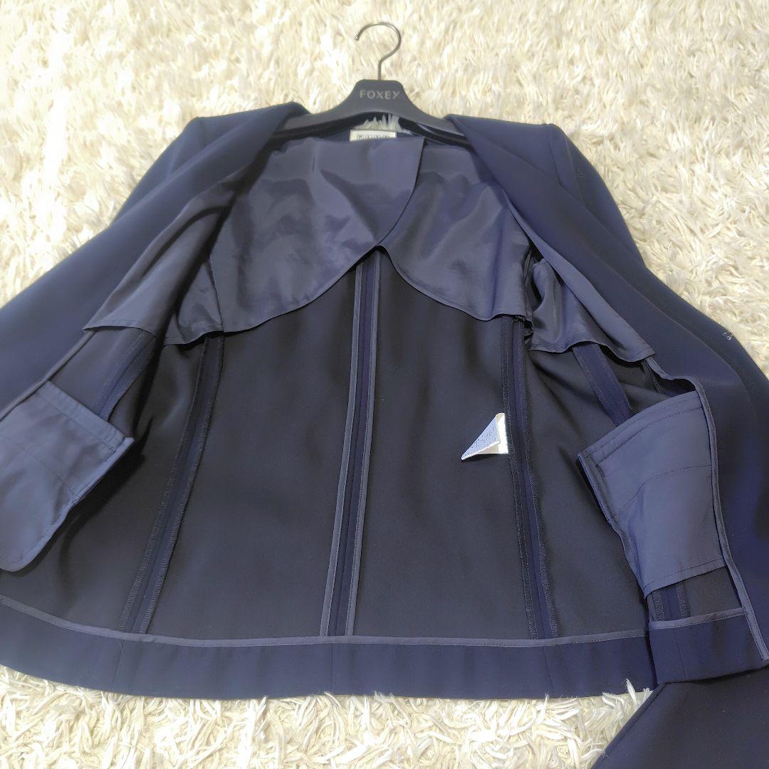 【美品♡カラーレス】プラステ　バックサテンストレッチ　パンツスーツ　セットアップ