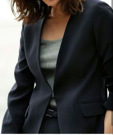 【美品♡カラーレス】プラステ　バックサテンストレッチ　パンツスーツ　セットアップ