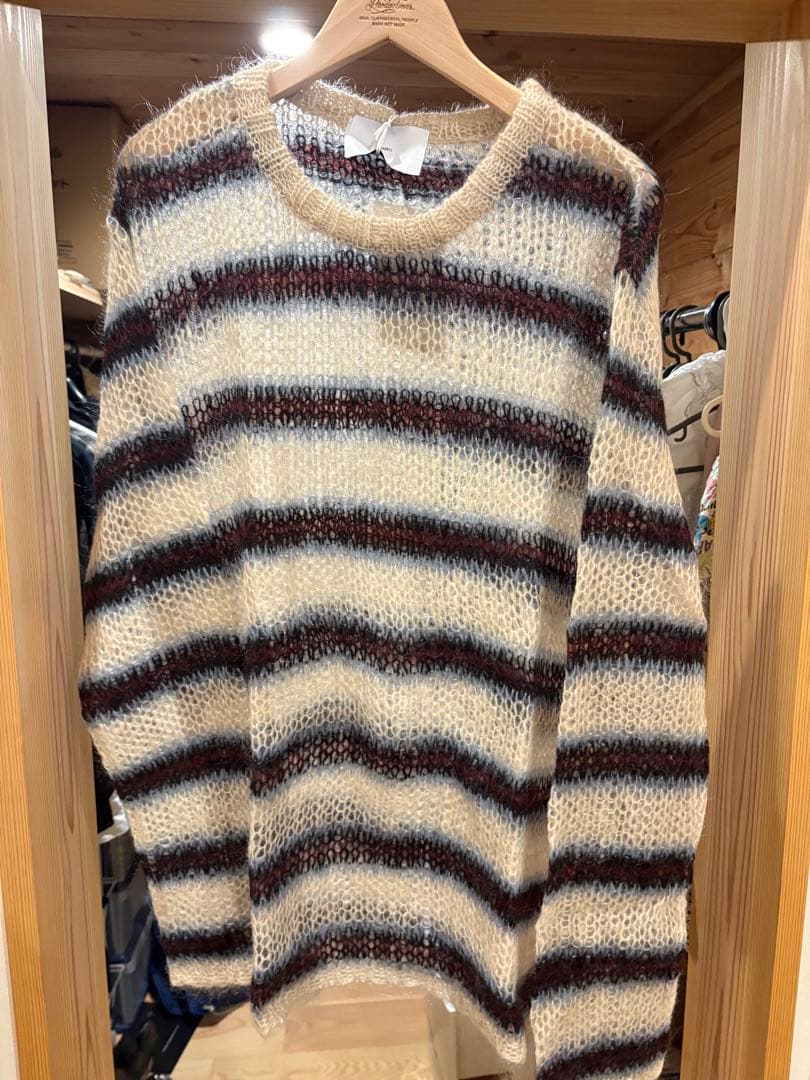 シュガーヒル　モヘアニット　ボーダー