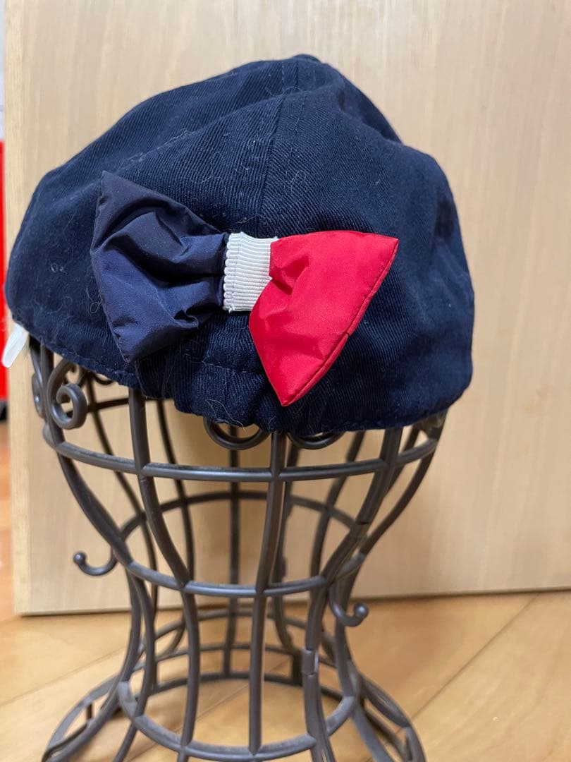 Moncler ネイビーキャップ リボン付き