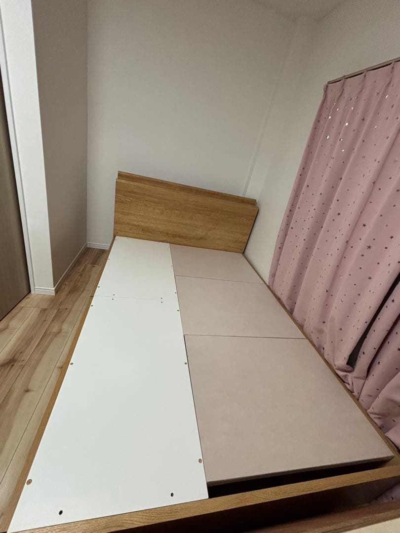 H*P様 『取扱説明書付き』ニトリ収納付きベッド　ダブル